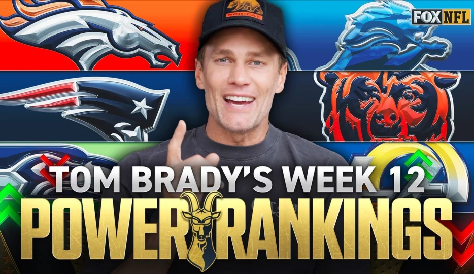 Tom Brady's NFL Power Rankings: NFC North Dominates, Pats Receive Highest Ranking Yet