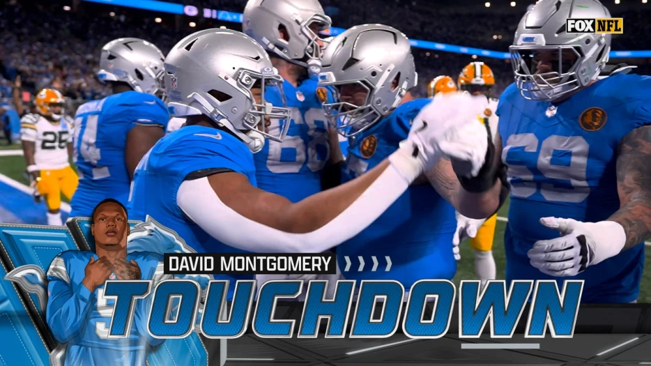 Lions' David Montgomery punches in three-yard TD to cut into Packers' lead
