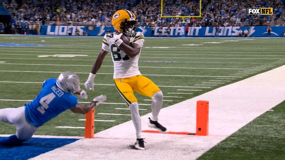 Packers' Jordan Love finds Dontayvion Wicks for a 22-yard touchdown vs. Lions | NFL Highlights