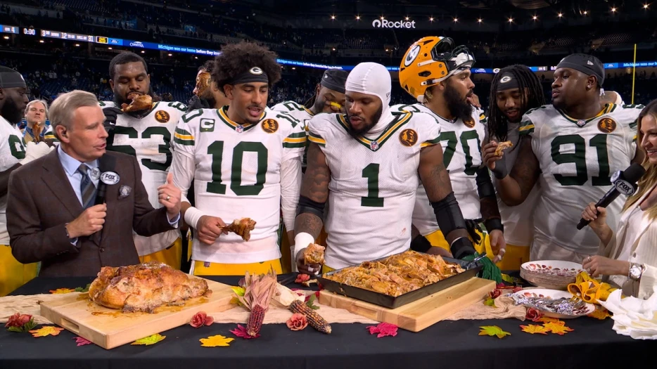 Packers' THANKSGIVING Feast 🦃 Jordan Love &amp; Micah Parsons on VICTORY over Lions
