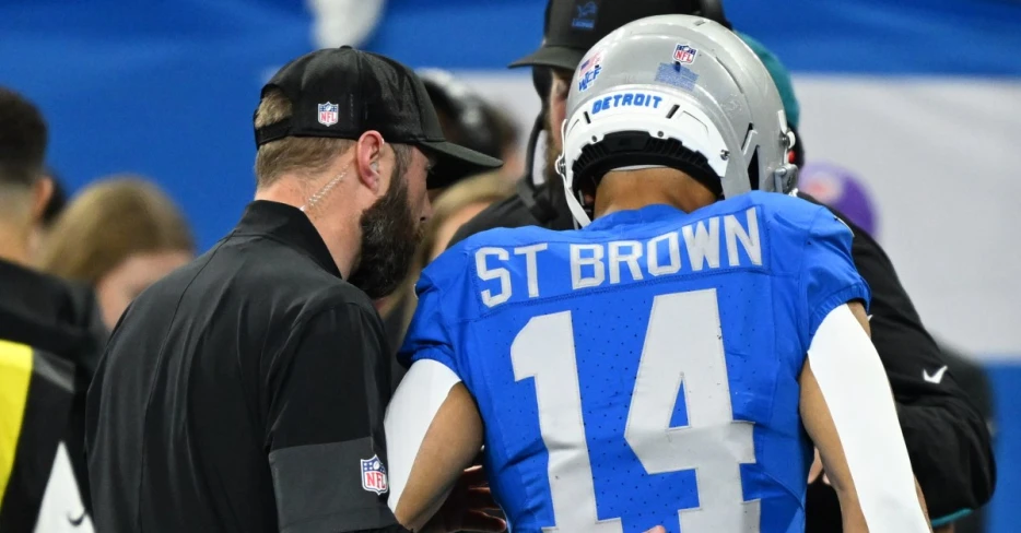 Lions WR Amon-Ra St. Brown Has Low Ankle Sprain