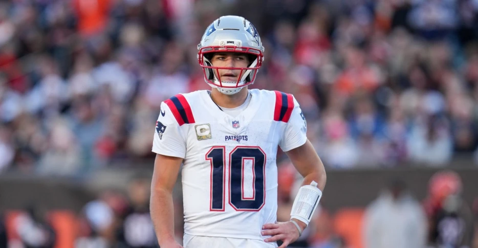 ‘Too poised’ Drake Maye responds to comments from Giants pass rusher