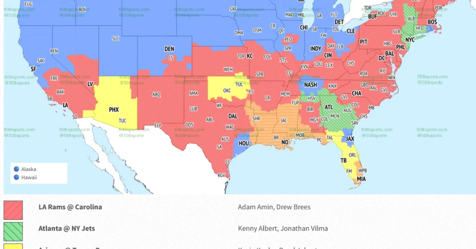 Seahawks vs. Vikings NFL TV Week 13 coverage map and FOX commentators