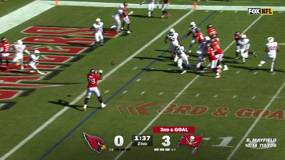 Baker Mayfield find T Tristan Wirfs for two-yard TD, extending Buccaneers' lead over Cardinals | NFL Highlights
