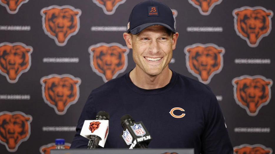 Bears’ Ben Johnson explains viral shirtless celebration after Eagles upset