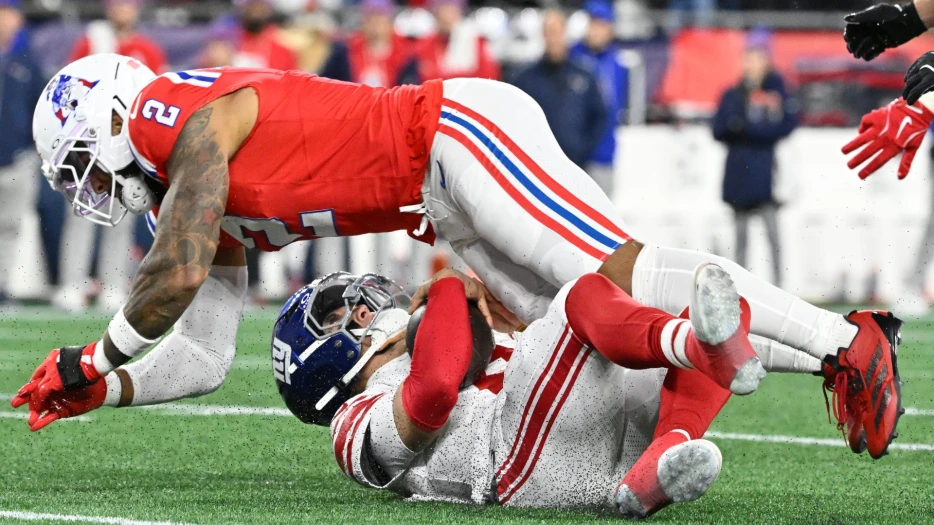 Patriots Defender Sends Message To Giants’ Jaxson Dart After Monster Hit