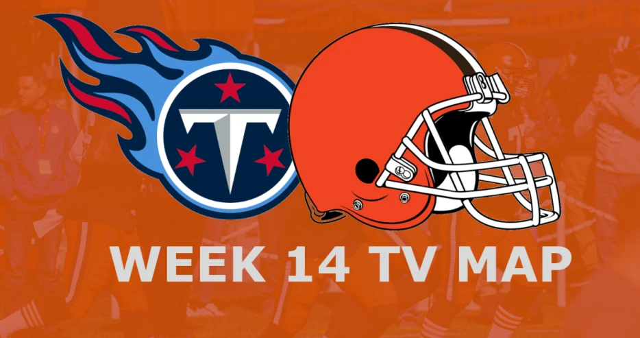 Cleveland Browns vs. Tennessee Titans: Week 14 TV Map
