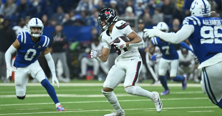 Houston Texans statistics: Jayden Higgins, Jaylin Noel vs. Colts