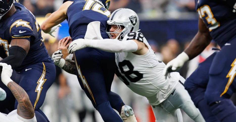 Maxx Crosby is nominated for Walter Payton Man of the Year