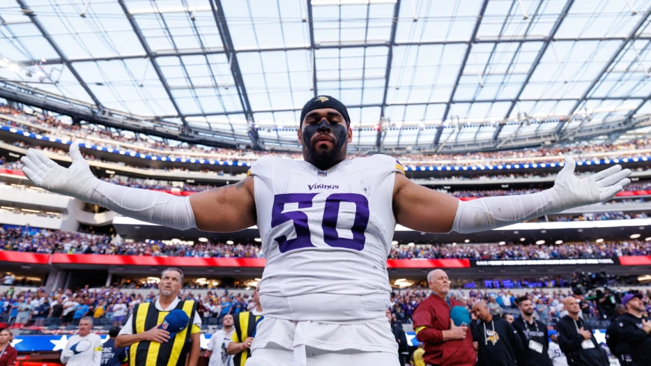 Vikings DL Levi Drake Rodriguez is the NFC special teams player of the week