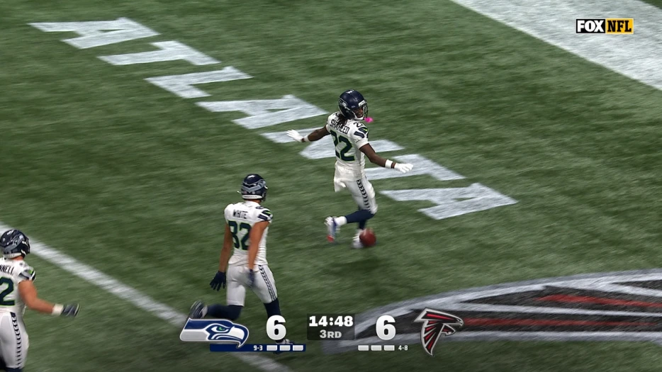 Rashid Shaheed returns kickoff 100 yards for TD, giving Seahawks lead over Falcons | NFL Highlights