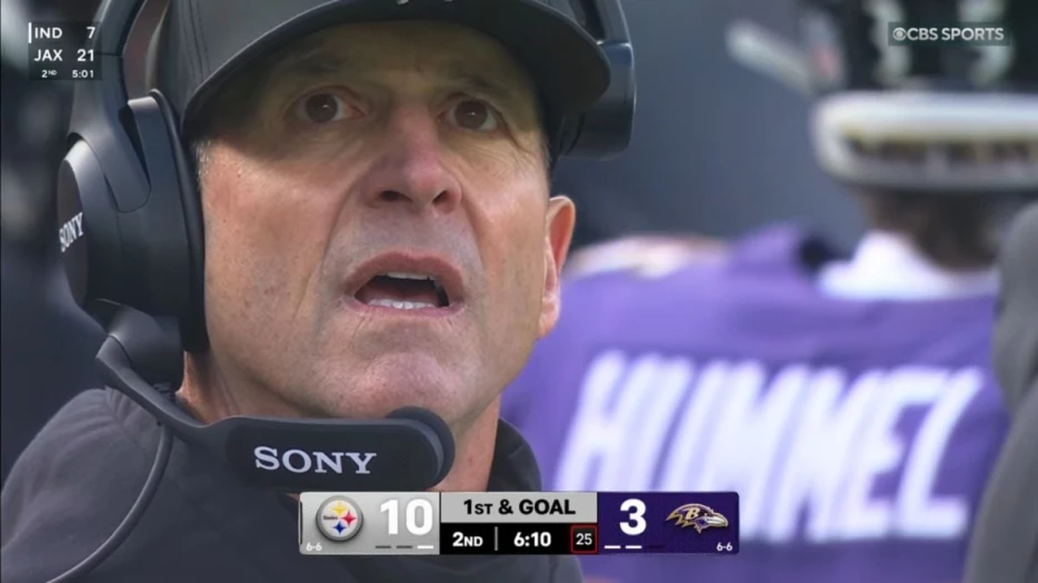 Ravens Head Coach John Harbaugh Upset At Officials In Steelers’ Loss