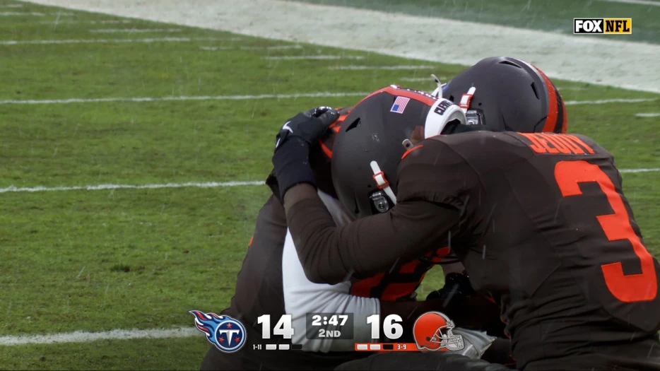Shedeur Sanders connects with Jerry Jeudy for 60-yard TD to give Browns lead over Titans | NFL Highlights