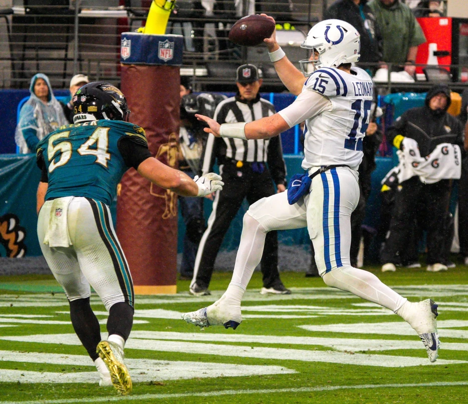 Colts QB Riley Leonard Dealing With Knee Injury