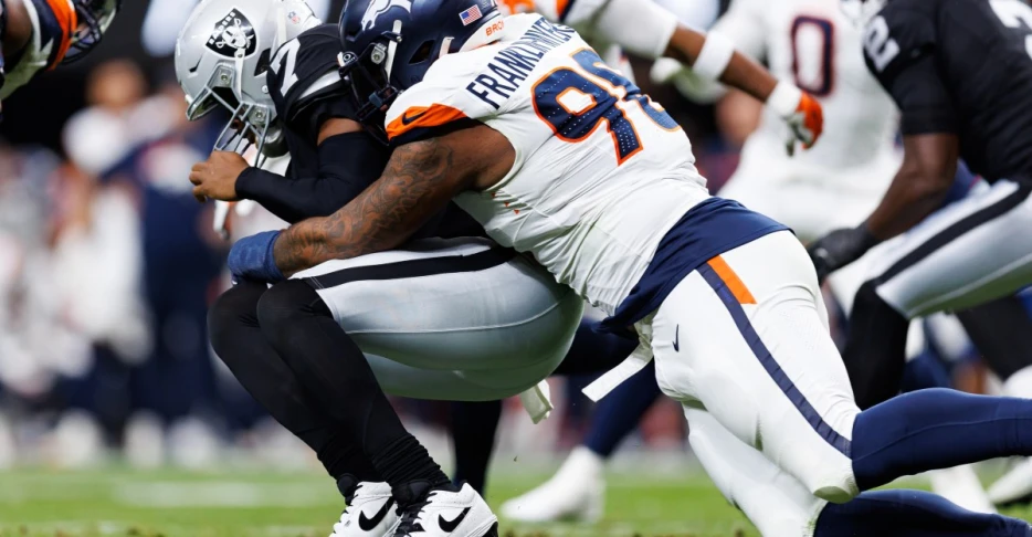 Denver Broncos play keep away, drop Las Vegas Raiders