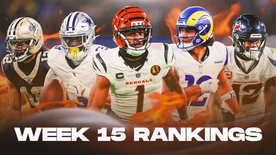 Fantasy Football Wide Receiver Rankings: Week 15 2025