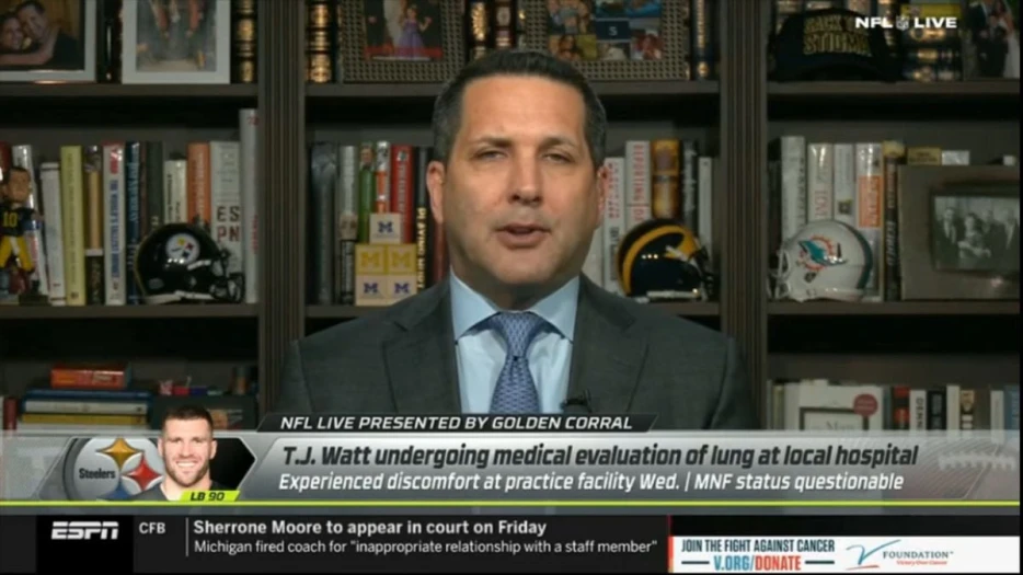 Schefter: Will Be A ‘Surprise’ If Steelers’ Watt Plays Monday