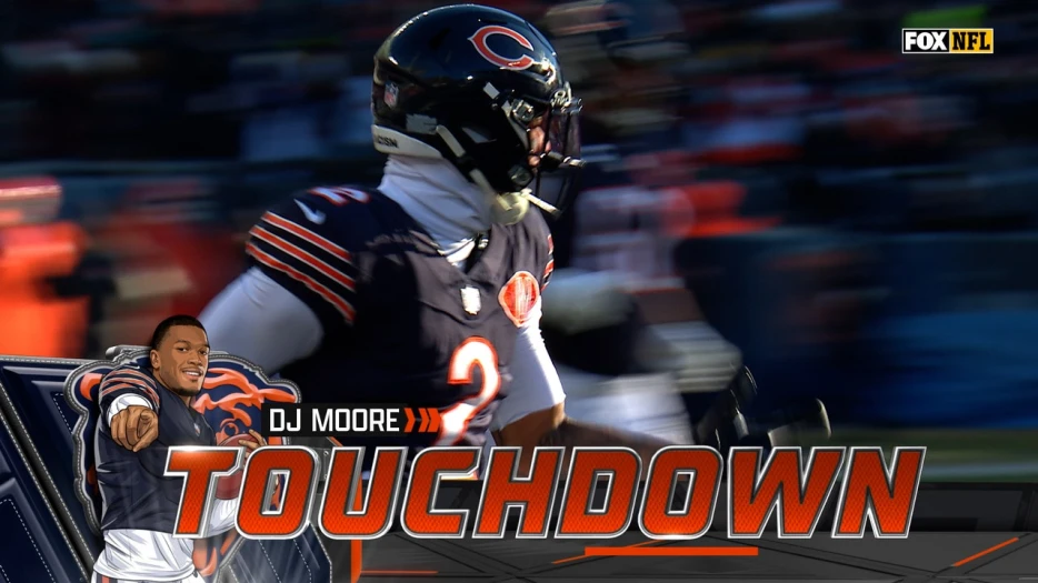 Caleb Williams hits DJ Moore for RIDICULOUS touchdown, extending Bears' lead over Browns | NFL Highlights