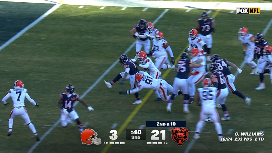 D'Andre Swift rushes for 6-yard TD, giving Bears lead over Browns | NFL Highlights