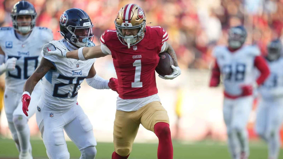 49ers WR Ricky Pearsall dealing with 2 injuries coming out of Titans game