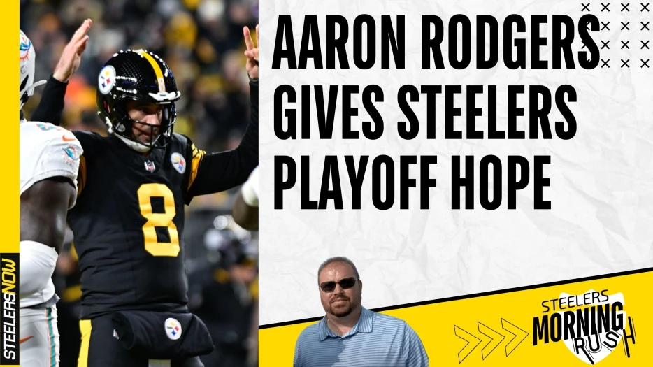 Aaron Rodgers Gives Steelers Playoff Hope | Steelers Morning Rush