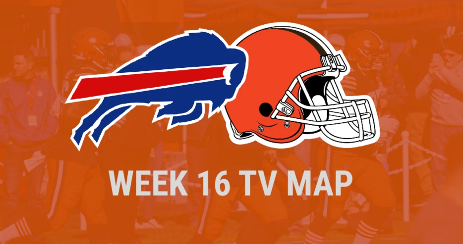 Cleveland Browns vs. Buffalo Bills: Week 16 TV Map