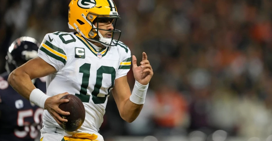 Jordan Loves leaves to locker room after helmet-to-helmet hit