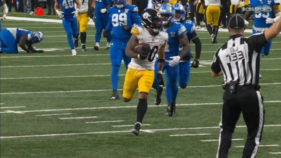 Jaylen Warren Nominated For NFL Award After Explosive Performance Against Lions