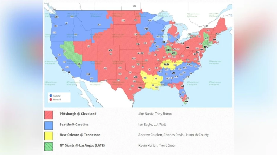 Steelers-Browns Broadcast To Be Shown In Half The Country’s TV Markets
