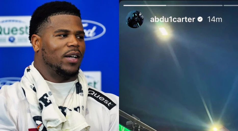 Abdul Carter Has Everyone Questioning His Decision-Making Once Again With Ill-Advised IG Post Before Game In Vegas [PHOTO]