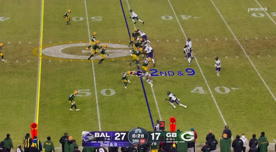 Peacock Announcer Drops Incredibly Racy Line While Describing A Play During Ravens-Packers Game Broadcast [VIDEO]