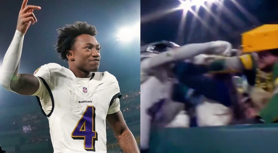 Steelers Fans Want Ravens WR Zay Flowers Suspended Immediately For Altercation With Packers Fan [VIDEO]