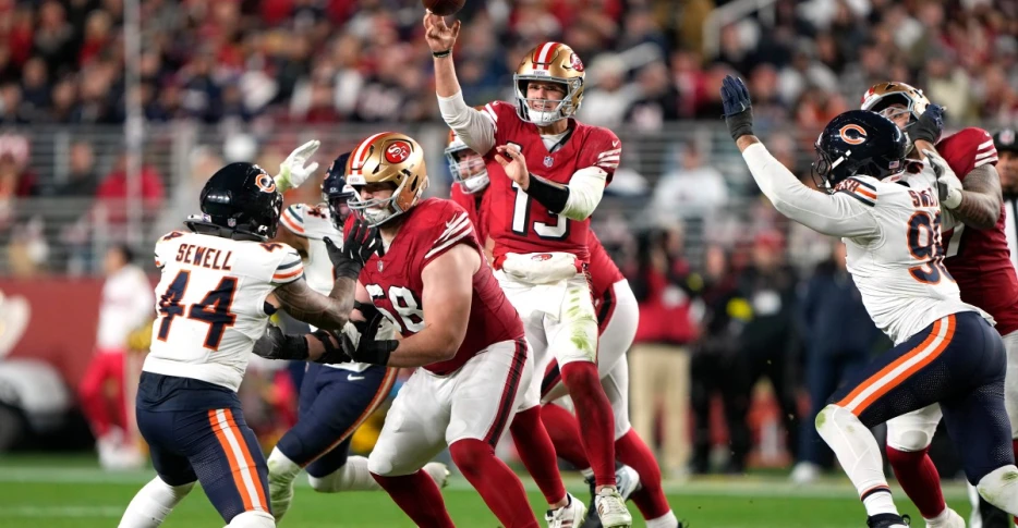 49ers’ shootout win over the Bears was another win for their O-Line development