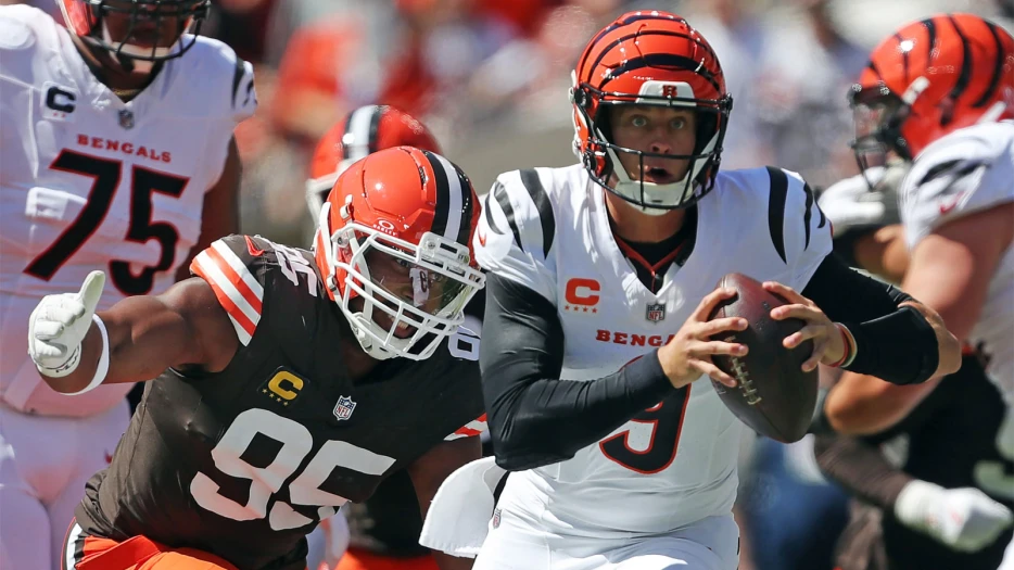 Bengals’ Zac Taylor calls Myles Garrett the best player in the NFL before final sack record push