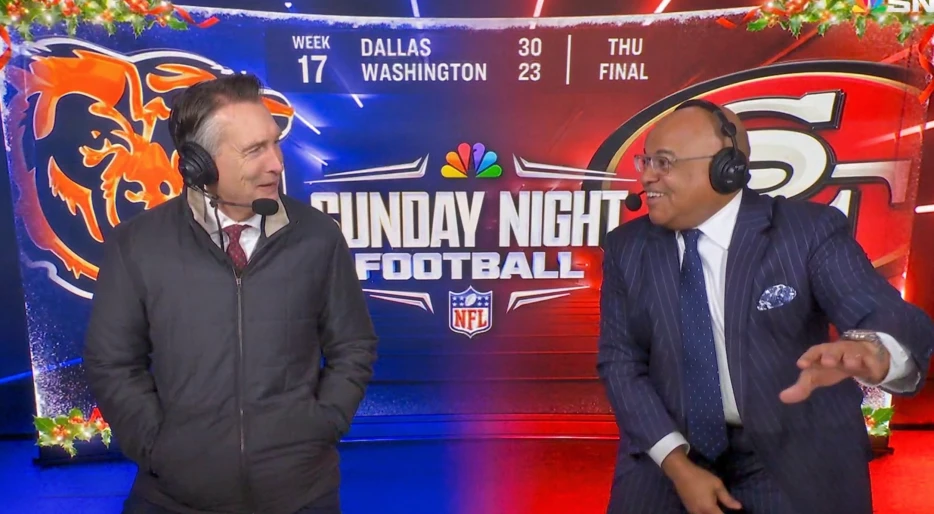Cris Collinsworth Brought Up Patrick Mahomes And Dunked On Himself During Bears-49ers SNF Game [VIDEO]