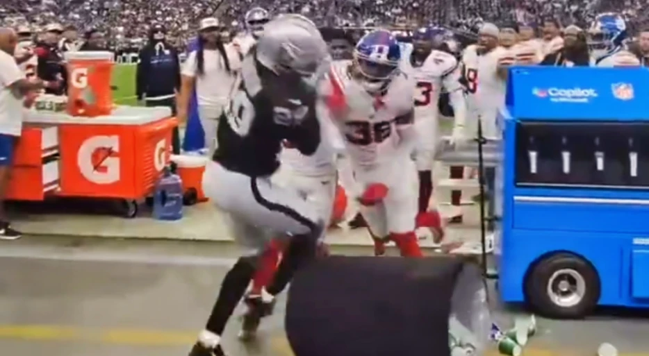 Shocking New Angle Emerges Of Raiders-Giants Massive Sideline Brawl, And It Shows Everything [VIDEO]