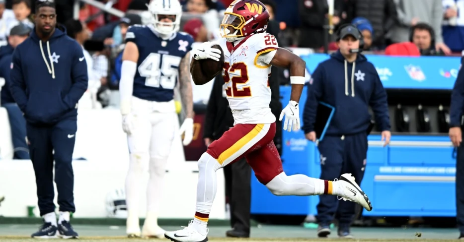 Vote for Commanders RB Bill Croskey-Merritt as Pepsi Zero NFL Rookie of Week 17 for his performance against the Cowboys