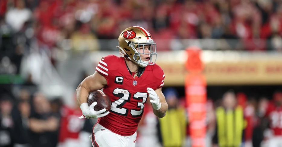49ers injury report: Christian McCaffrey has a stiff back; George Kittle will be limited
