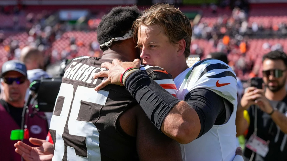 Browns’ Myles Garrett reveals surprisingly cordial relationship with Joe Burrow