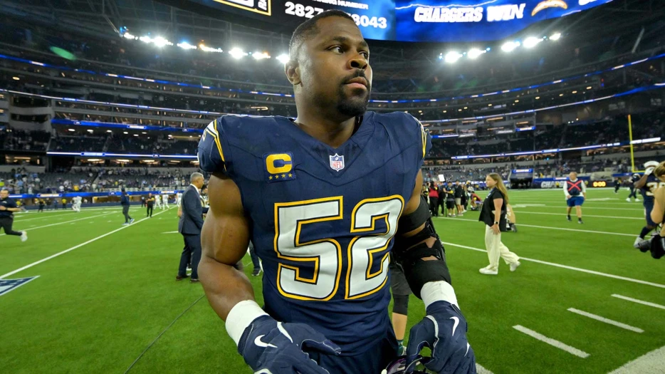 Chargers’ Khalil Mack bracing for ‘MVP caliber’ Drake Maye in Wild Card round