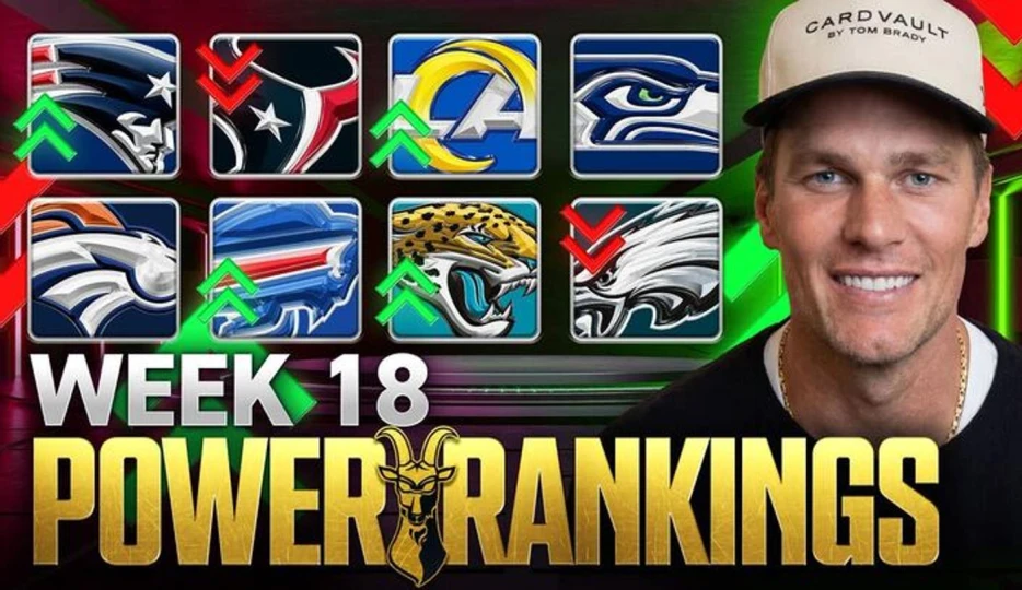Tom Brady's NFL Power Rankings: Who is the 'No Choice' No. 1 Team Entering Playoffs?