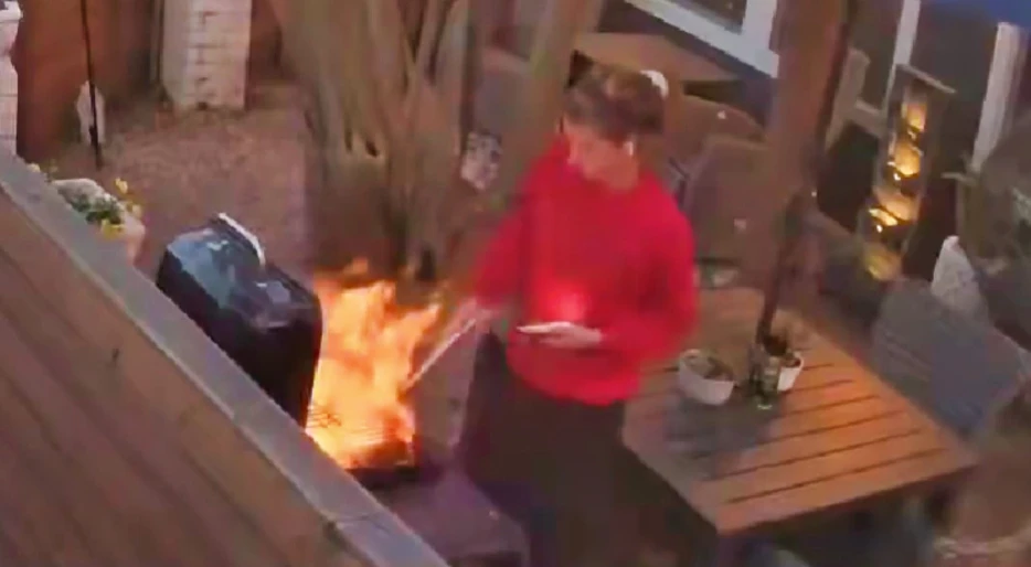 NFL Sideline Reporter Jane Slater’s Scary At Home Grilling Accident Caught On Camera [VIDEO]