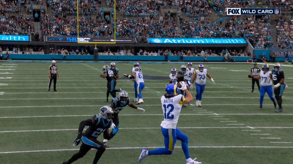 Matthew Stafford finds Puka Nacua for 14-yard TD, giving Rams lead over Panthers | NFL Highlights