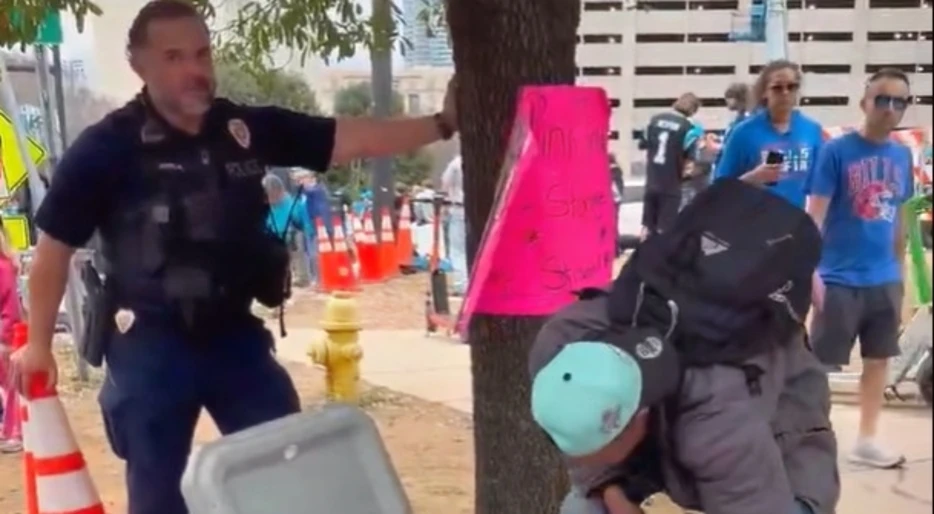 Dude Got Caught Selling Alcohol Outside Panthers-Rams Playoff Game, And What Happened Next Was A Travesty [VIDEO]