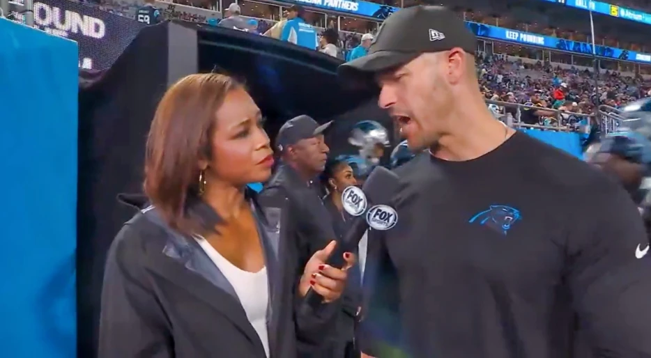 FOX Brutally Cut Off Reporter Kristina Pink During Rams-Panthers Playoff Game [VIDEO]