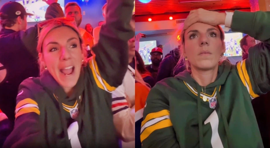 NFL Host &amp; Diehard Packers Fan Annie Agar Recorded Her Emotional Roller Coaster During Their Wild Card Choke-Job vs. Bears [VIDEO]