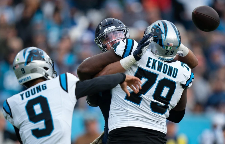 Panthers LT Ikem Ekwonu suffered ‘significant’ knee injury vs. Rams