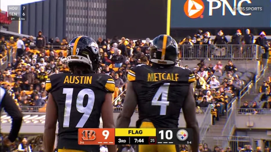 Steelers’ Teammates Made Sure To Include DK Metcalf In AFC North Celebration