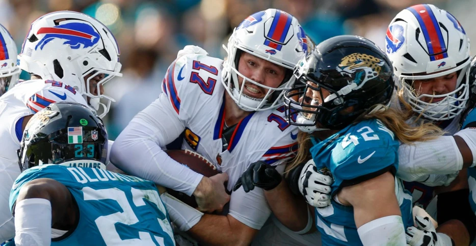 Buffalo Bills defeat Jaguars to win first road playoff game in 33 years