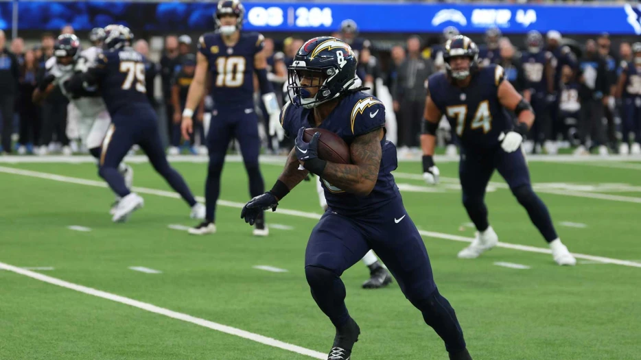 Chargers’ Omarion Hampton officially active for playoff debut vs. Patriots